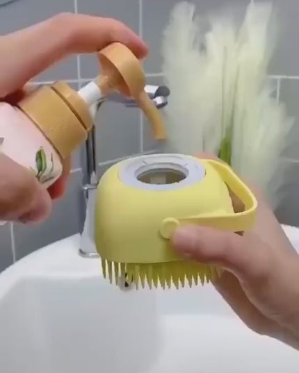 Silicone Bath Brush For Dogs And Cats